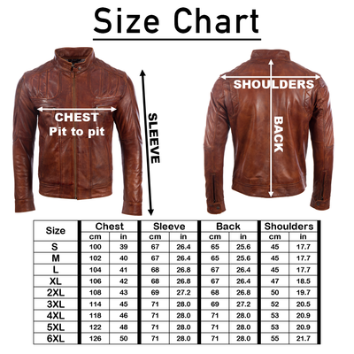 D4EN Men's Biker Jacket - Nevada Timber