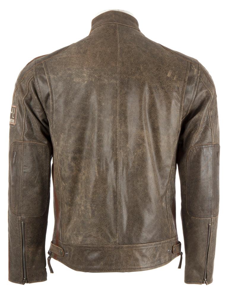 CXUS Men's Racing Biker Jacket - Desert Tan