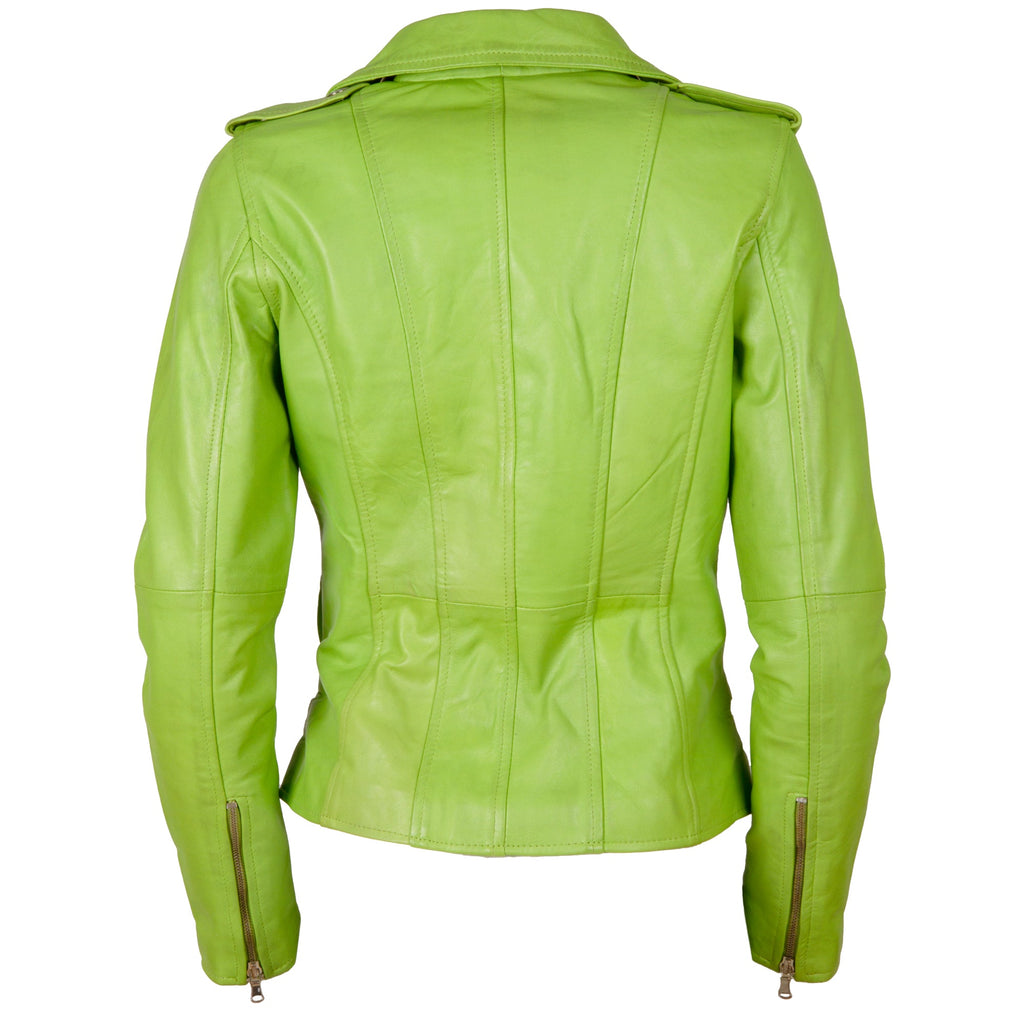 AGSM Women's Biker Jacket - Parrot Green