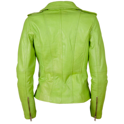 AGSM Women's Biker Jacket - Parrot Green
