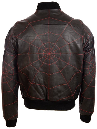 4FZ5 Men's Web Bomber Jacket - Black/Red