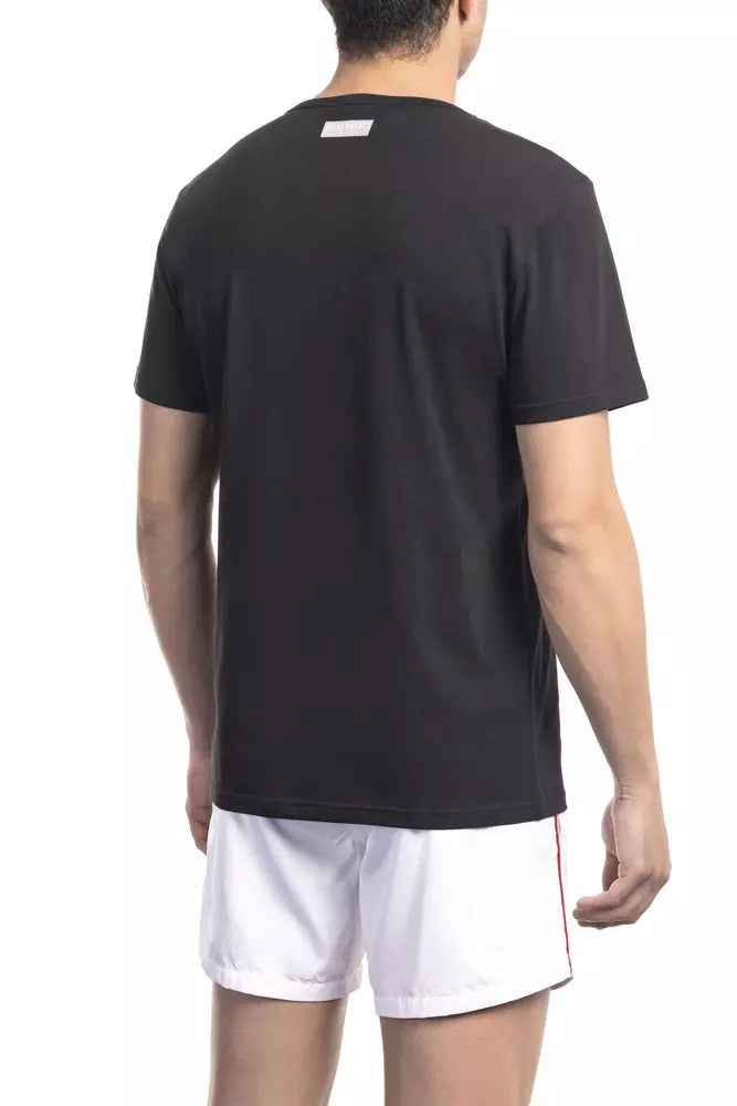 "Black Cotton Men's T-Shirt"