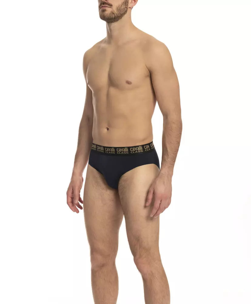 Blue Cotton Men's Brief Pair