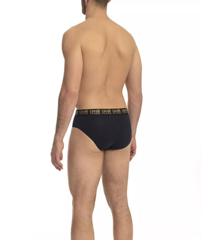 Blue Cotton Men's Brief Pair