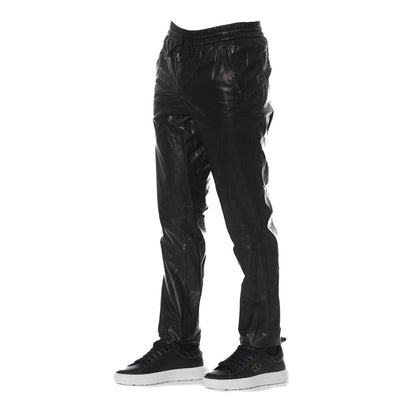 Black Lamb Leather Men Trouser
