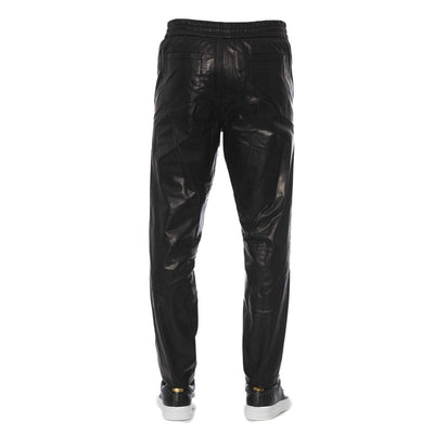 Black Lamb Leather Men Trouser