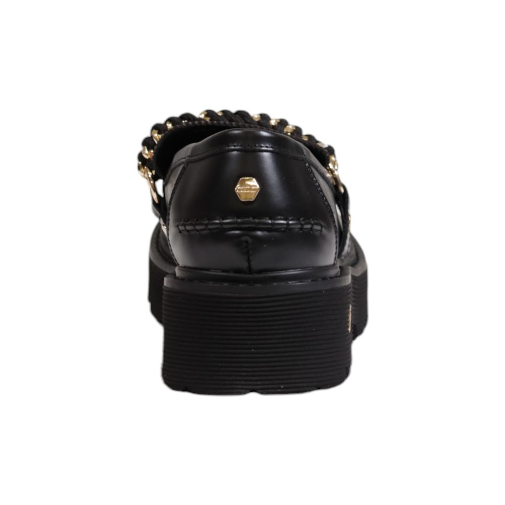 Black Leather Platform