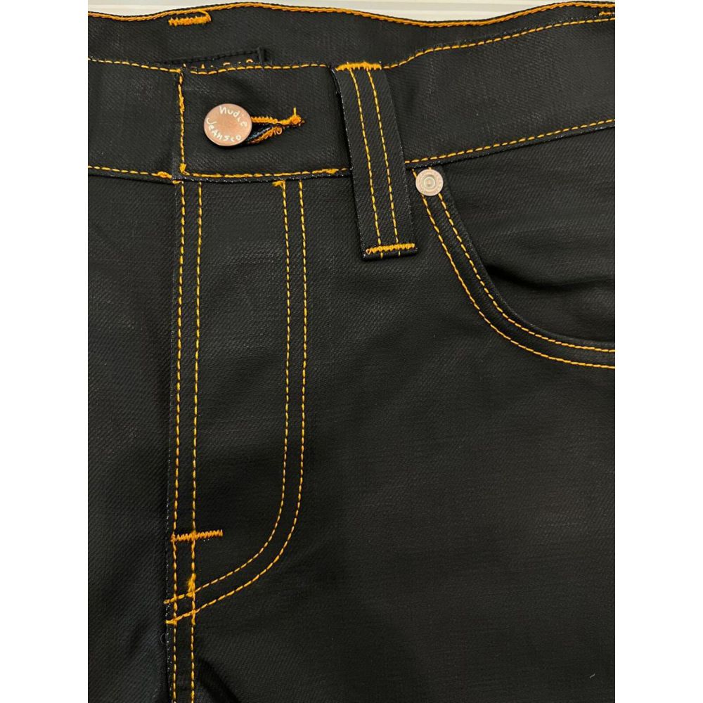 Black Cotton Men Jeans