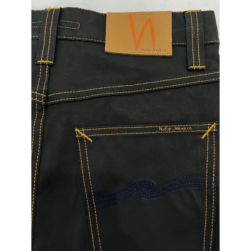 Black Cotton Men Jeans