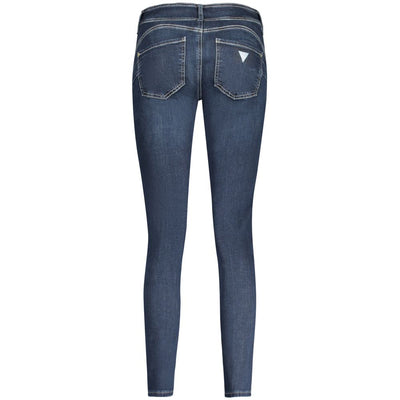Blue Cotton Women Skinny Jean