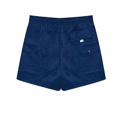 Blue Polyester Swim Short