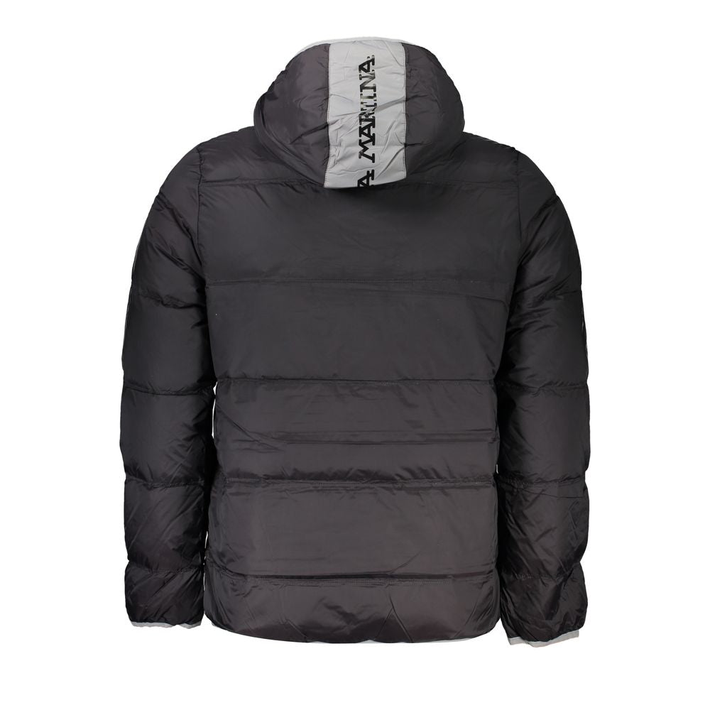 Black Polyamide Men Jacket