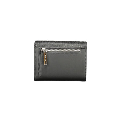 Black Polyester Women Wallet