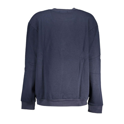 Blue Cotton Women Sweater