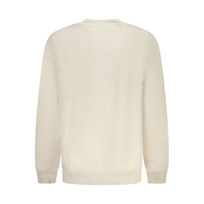 Beige Cotton Men Sweater