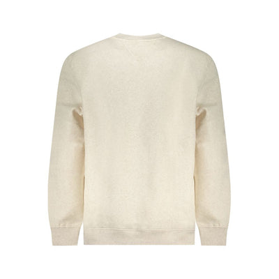 Beige Cotton Men Sweater