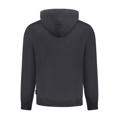 Black Cotton Men Sweater