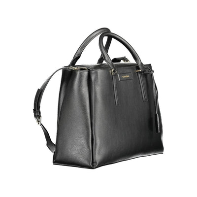 Black Recycled Polyester Women Handbag