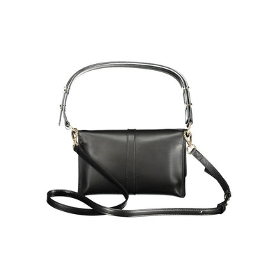 Black Polyethylene Women Handbag
