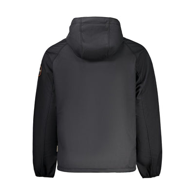 Black Recycled Polyester Men Jacket