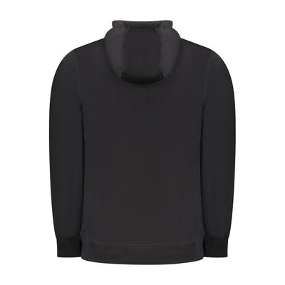 Black Cotton Men Sweater