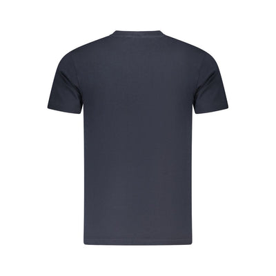 Blue Cotton Men T-Shirt