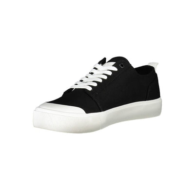 Black Recycled Material Men Sneaker