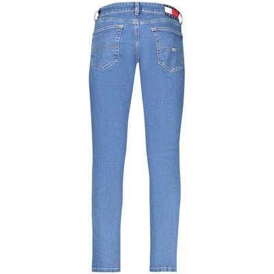 Blue Cotton Men Slim Tapered Jean