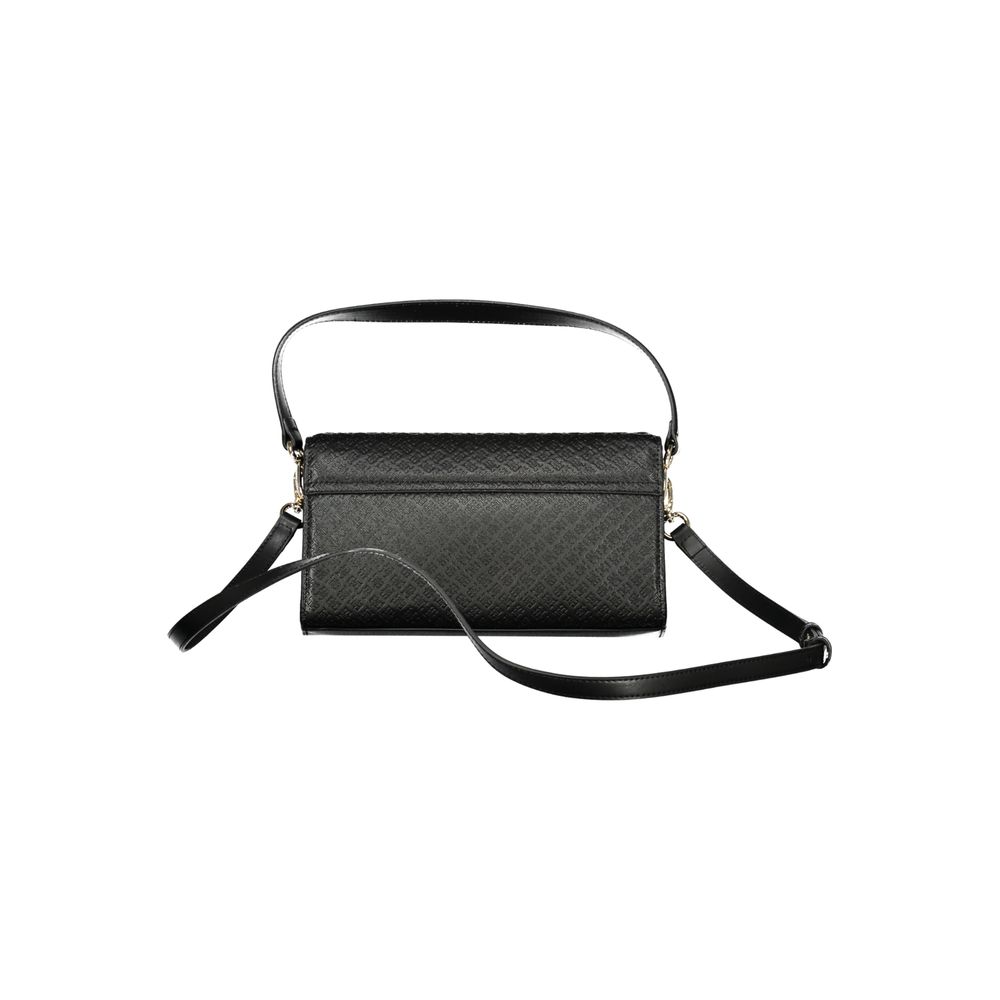 Black Polyethylene Women Handbag