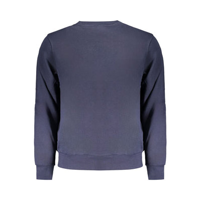 Blue Cotton Men Sweater
