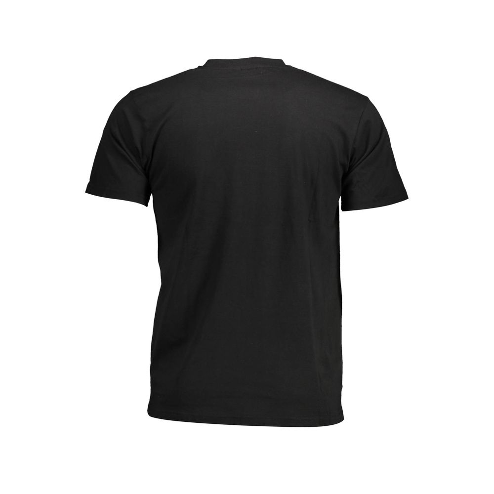 Black Cotton Men T-Shirt
