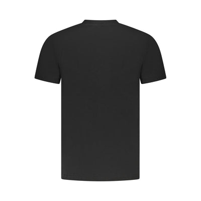 Black Cotton Men T-Shirt