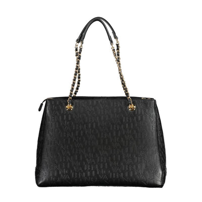 Black Polyethylene Women Handbag
