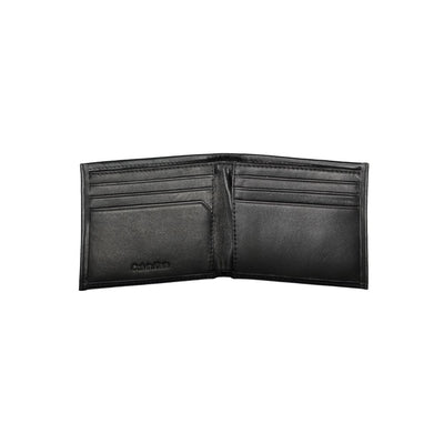 Black Polyester Men Wallet