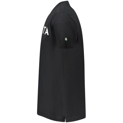 Black Cotton Men T-Shirt