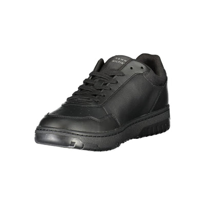 Black Leather Men Sneaker