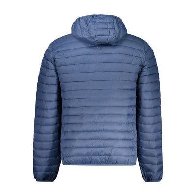 Blue Polyamide Men Jacket