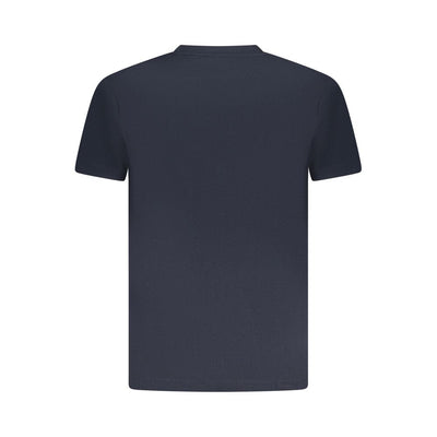 Blue Cotton Men T-Shirt