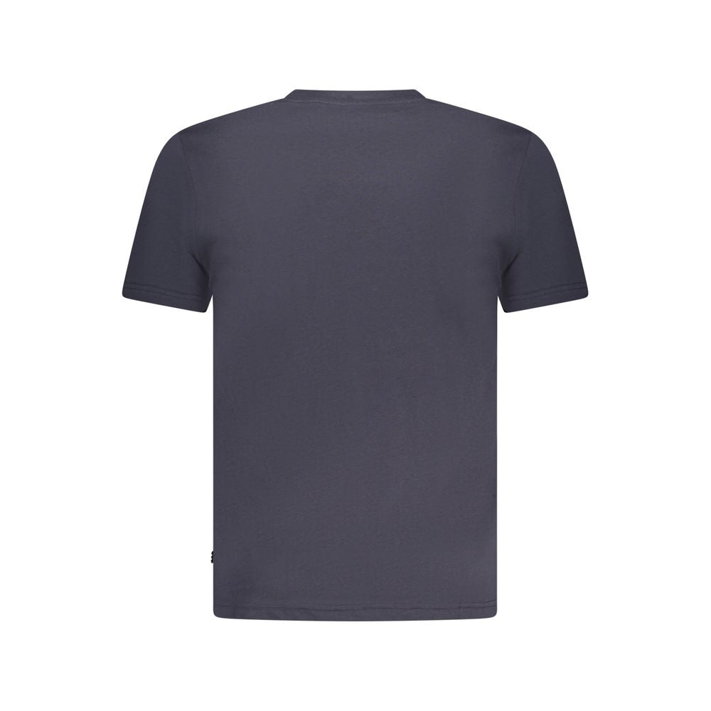 Blue Cotton Men T-Shirt