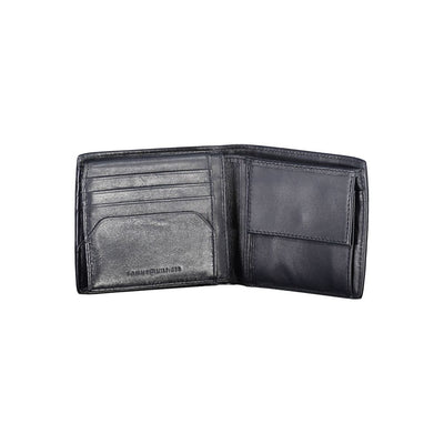 Blue Leather Men Wallet