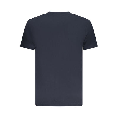 Blue Cotton Men T-Shirt