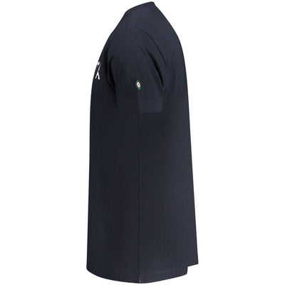 Blue Cotton Men T-Shirt