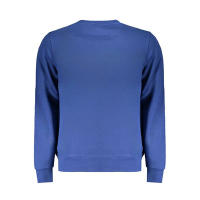 Blue Cotton Men Sweater