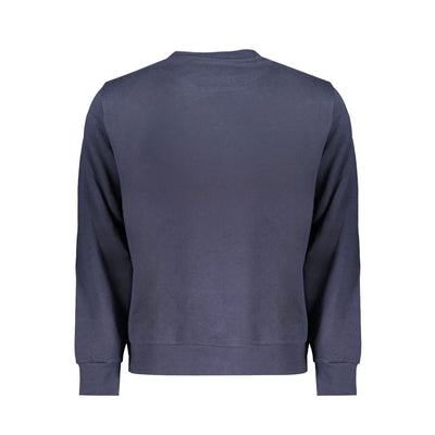 Blue Cotton Men Sweater