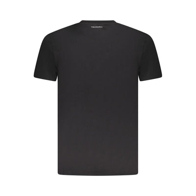 Black Cotton Men T-Shirt