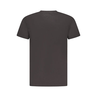 Black Cotton Men T-Shirt