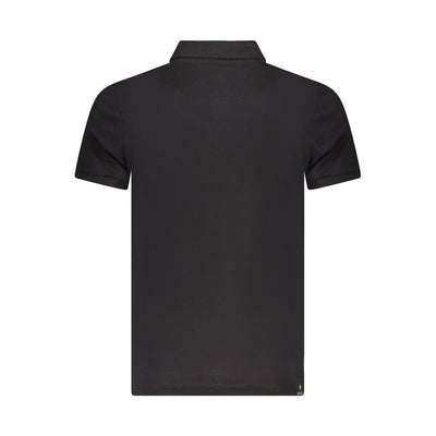 Black Cotton Polo Shirt