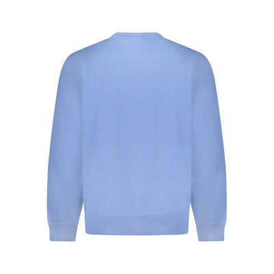 Blue Cotton Men Sweater