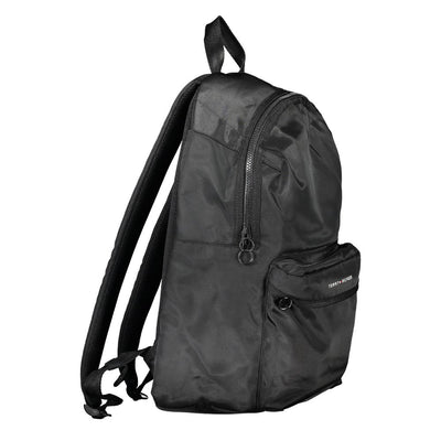 Black Polyester Backpack