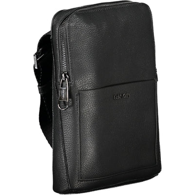 Black Polyester Shoulder Bag